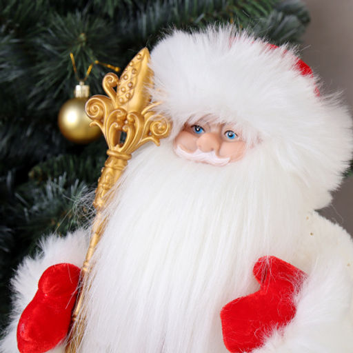 Цена за 1 шт. Фигурка Дед Мороз 40 см + подарок / 19A603-16 /уп 18/музыкальный - Галеонтрейд фото 2