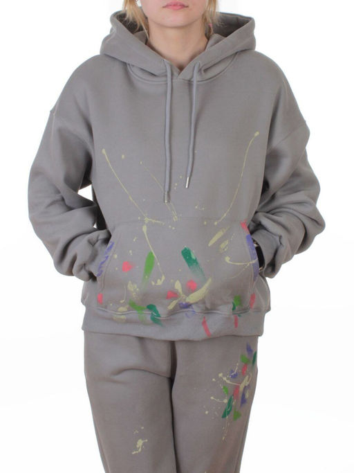 005 GRAY Костюм спортивный зимний женский (95% хлопок, 5% полиэстер)