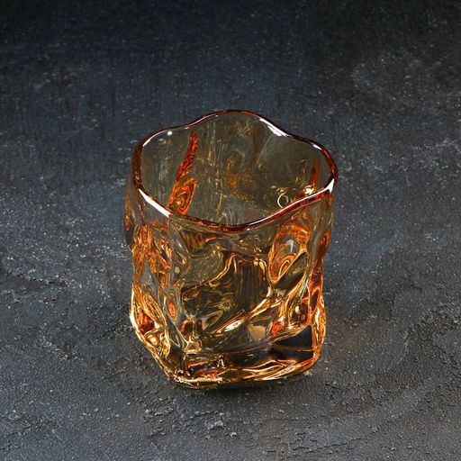 Стакан стеклянный Magistro IceBar. Gold, 250 мл, 8,58 см, цвет золотой  фото 3