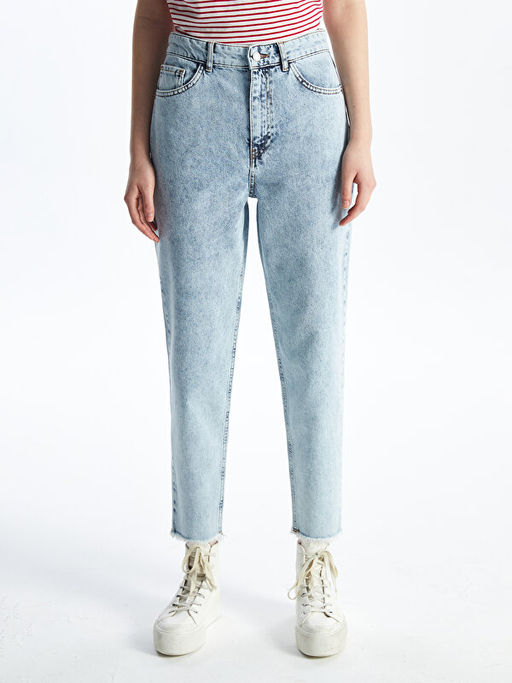Mom Fit Kad?n Jean Pantolon