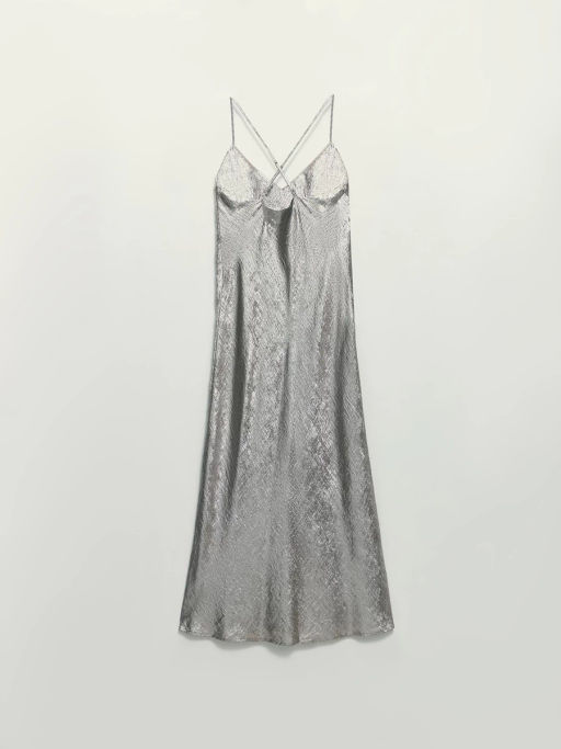 Платье миди из блестящей ткани / Zarina  фото 10