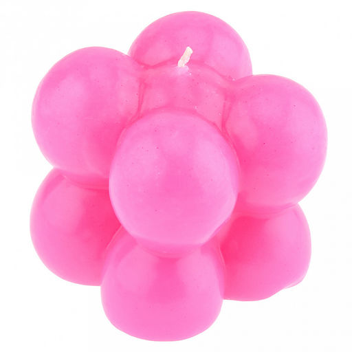 Свеча д5,7см, h5,5см, малая, фуксия, время горения 6 часов (Россия)