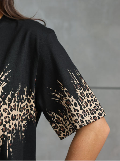 Футболка "Саваж" черный женская