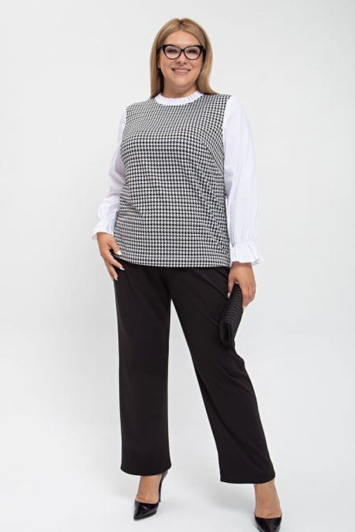 Блуза Luxury Moda 1236 бело-черный