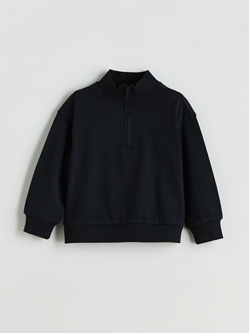 Dik Yaka K?z ?ocuk Sweatshirt