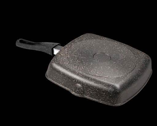 Сковорода гриль 280/280мм со съемной ручкой без крышки сг2852аг