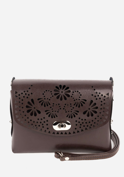 Сумка кроссбоди коричневая 1671 - L-craft фото 3