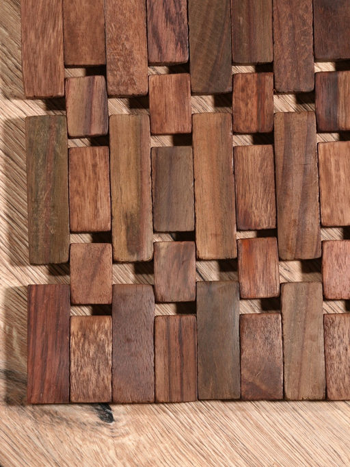 Коврик из тикового дерева, 40×30×0.7 см