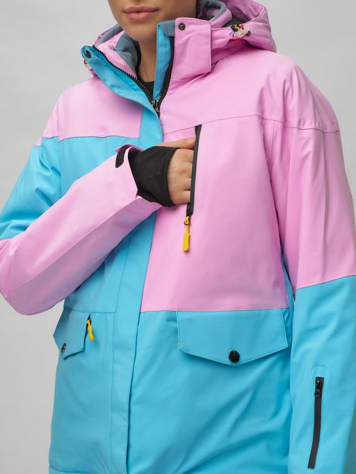 Горнолыжный костюм женский фиолетового цвета 02302F - Chunmai фото 15