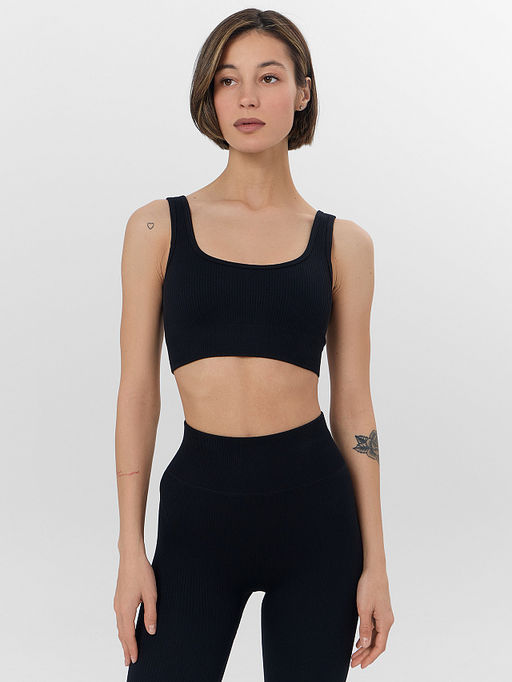 Топ женский спортивный черный - Mark formelle фото 2