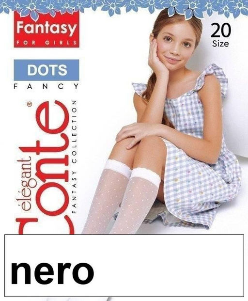 Гольфы для девочки DOTS 22С-4СП р,18 (45/5) - nero - Conte elegant фото 2