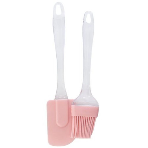 Кисточка и лопатка кулинарная силиконовая 24,5 см / RK-103-1 /уп 60/240/ - Галеонтрейд фото 4