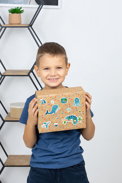 Кристальная (алмазная) мозаика ФРЕЯ ALVN-119 наклейки Синее настроение 19.5 х 14 см