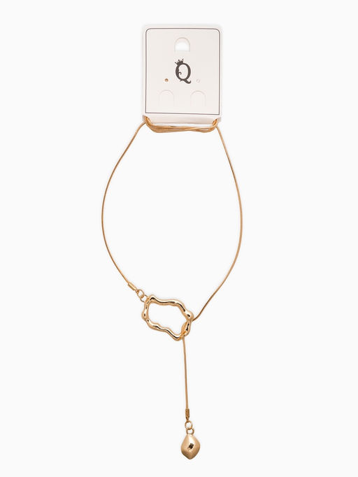 Кулон удавка «Абстракция», 70 см, цвет золото