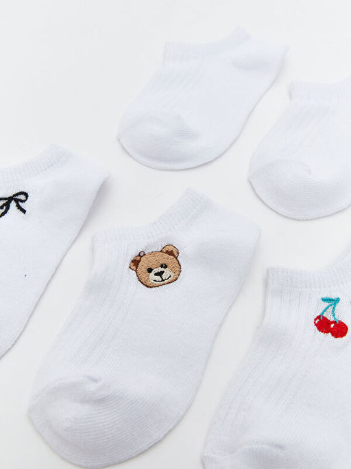 Nak??l? K?z ?ocuk Patik ?orap 5li