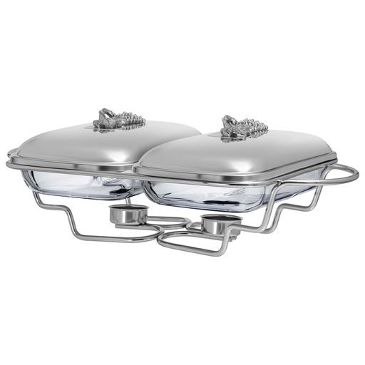 МАРМИТ ДВОЙНОЙ LEFARD СЕРИЯ HARMONY СО СТЕКЛЯННЫМИ ФОРМАМИ ДЛЯ ЗАПЕКАНИЯ, 1,6Л/1,6Л