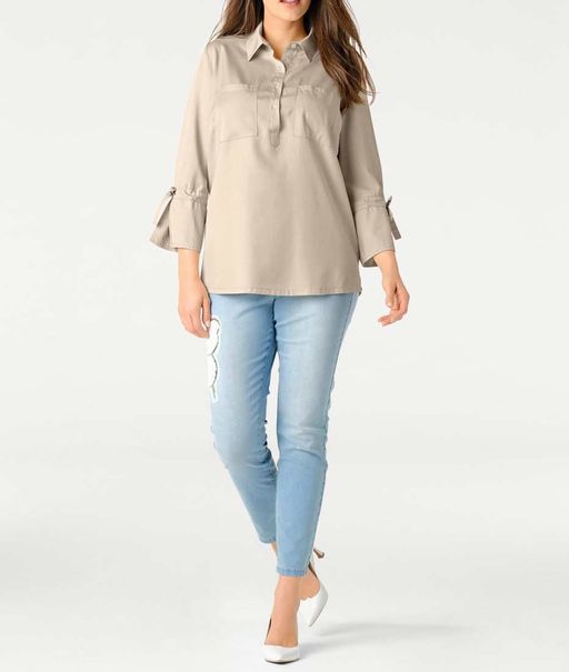 Блузка, бежевая - Patrizia dini фото 7