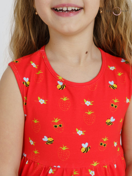 Сарафан Мия пчелки на красном - Sovalina фото 13