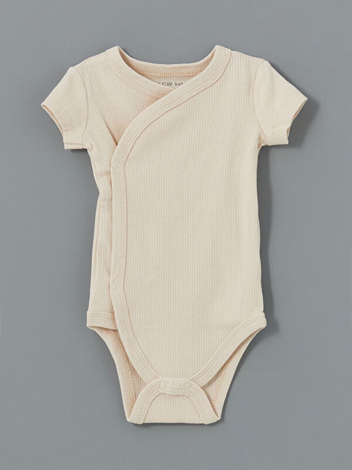 Bisiklet Yaka K?z Bebek ??t??tl? Bodysuit 2li