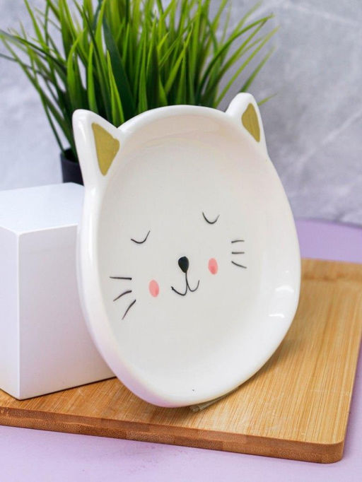 Тарелка керамическая Cat plate