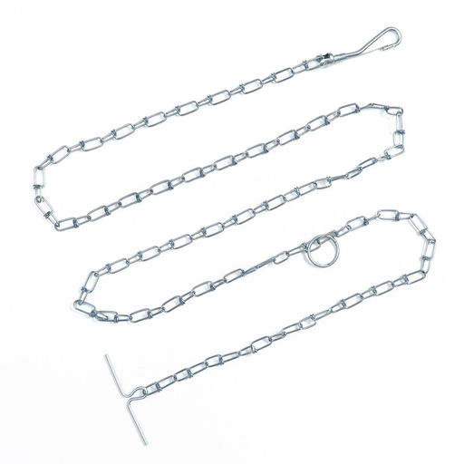 Цепь для привязи собак, 1,8 м, калибр 20 мм, толщина проволки 1,8 мм - Пижон фото 2