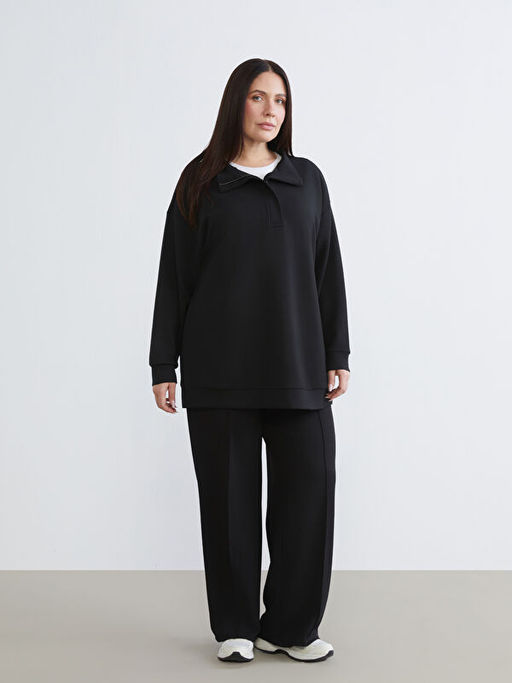 Dik Yaka Kad?n Sweatshirt Tunik