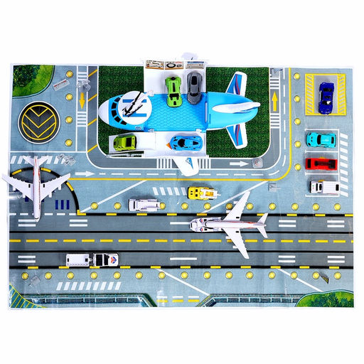Парковка детская Аэропорт, подвижные элементы, самолёт, с аксессуарами - Автоград фото 2