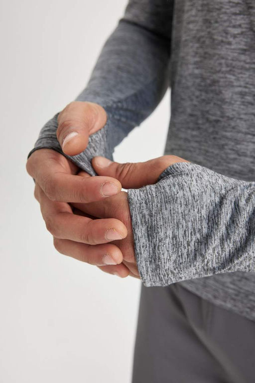 DeFactoFit Спортивная толстовка приталенного кроя с капюшоном  фото 8