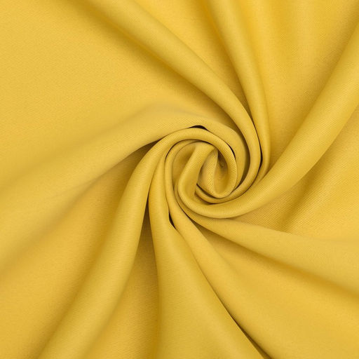 Штора блэкаут портьерная «Этель», 250×265, жёлтая