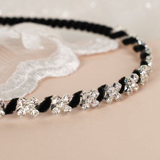 Ободок для волос кристаллы / N3258-8 /уп 1/723828 - ГалеонТрейд фото 3