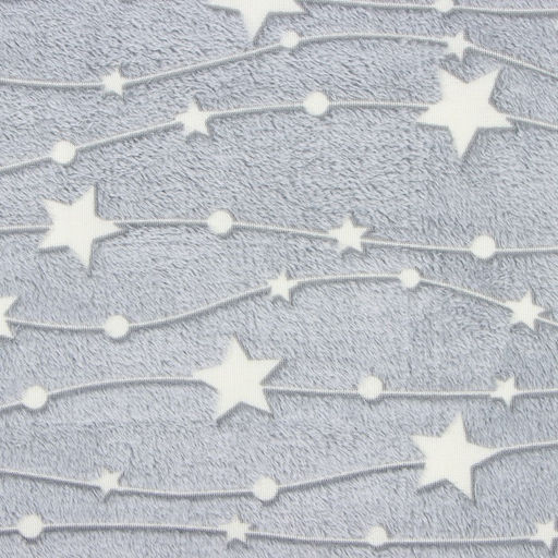 Плед светящийся Casa Conforte Stella 100х150см, серый, фланель 190 гр/м, пэ100%  фото 4