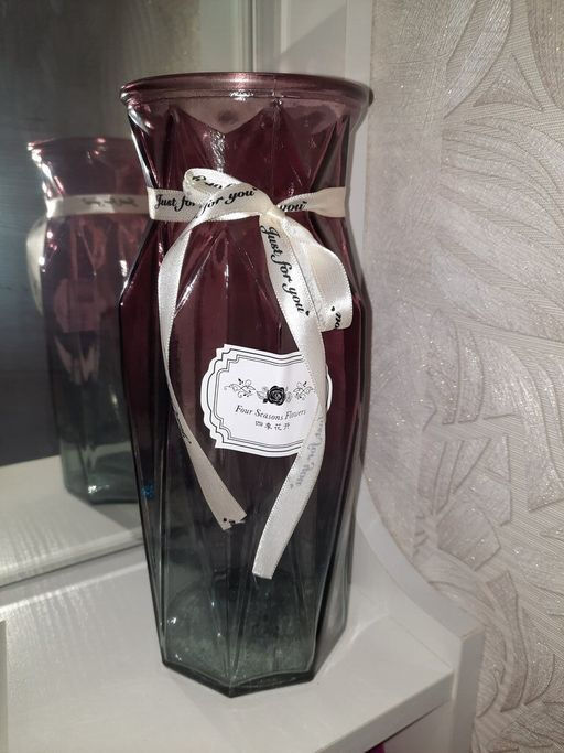 Ваза стекло настольная 25 см Презент Y4-3818 в ассортименте (361705) /DANIKS/ фото 4