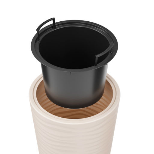 Кашпо Оазис 63л (со вставкой 13л) св.бежевый М8083*-* - Альтернатива фото 6