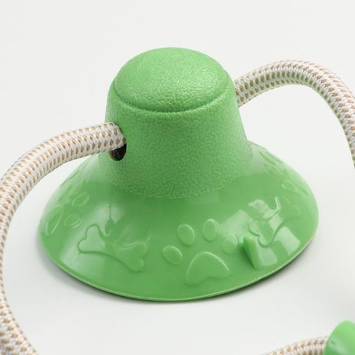 Игрушка для собак Кольца с шипами на присоске, 40 см, зелёная/голубая/красная - Пижон фото 6