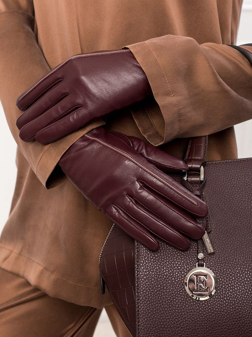 Перчатки женские 100% ш IS963 plum