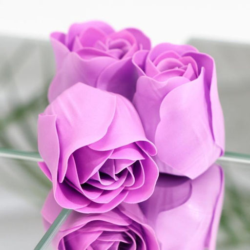 Мыльные розы, фиолетовые, набор 3 шт. - SB BEAUTY фото 4