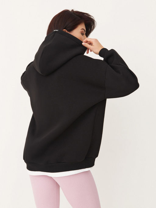 =Утепленное худи с начесом свободного силуэта - NEVERLATE фото 2