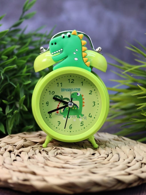 Часы-будильник Dinopalm, green (13х9 см)