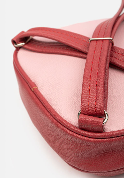 Рюкзак Модель №1466 | кожзам | зернистая | красный розовый | Р831-9 | 32327 - L-craft фото 7