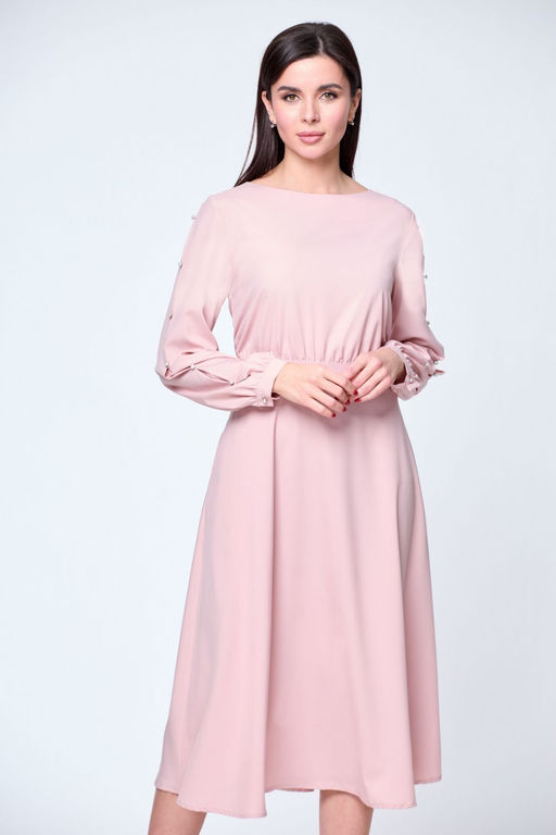 Платье ANELLI 1128 пудра  фото 5