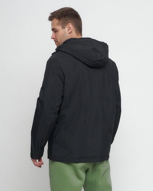 Куртка спортивная мужская большого размера черного цвета 88676Ch - Wonderrman фото 14