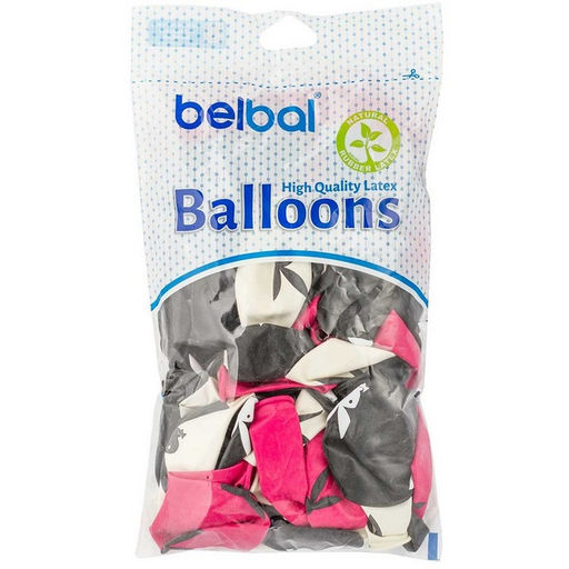 Шары воздушные латексные 14" «Заяц» набор 50 шт. МИКС