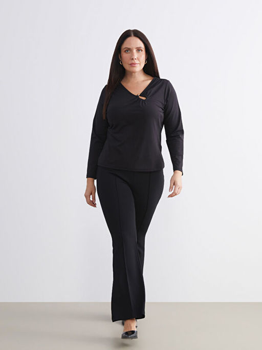 Dar Fit ?spanyol Pa?a Kad?n Pantolon