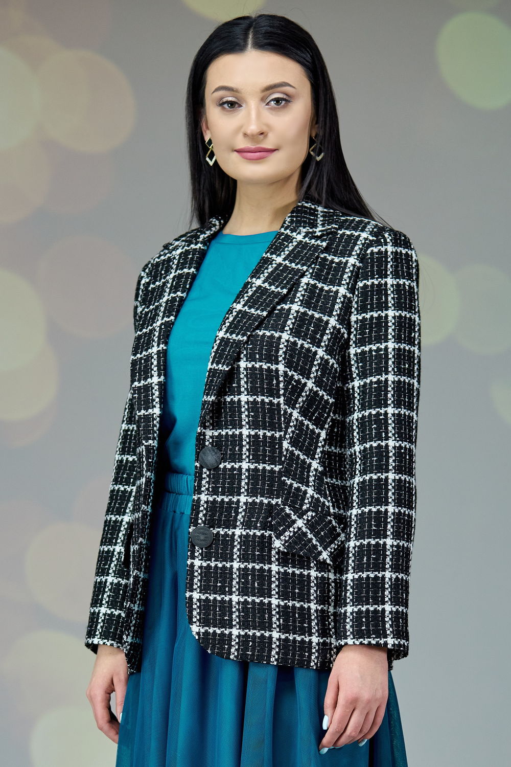 Жакет Angelina Co 659 шанель черно-белая