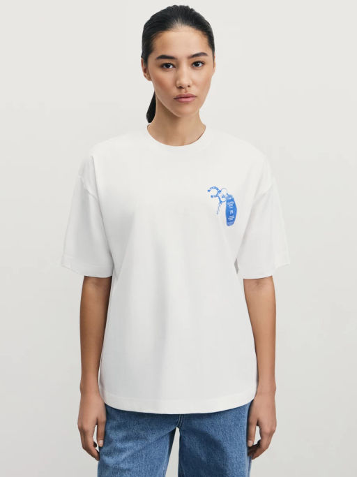 Футболка оверсайз с принтом / Zarina  фото 4