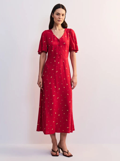 Платье миди с треугольным вырезом ZR2605012914-209 / Zarina  фото 4