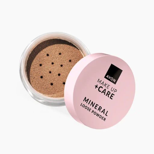 Минеральная рассыпчатая пудра для лица Make Up + Care, 6 г - Avon фото 2
