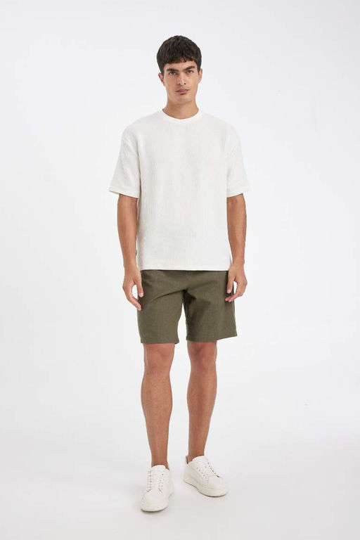 Хлопковые шорты-бермуды свободного покроя - Defacto фото 2