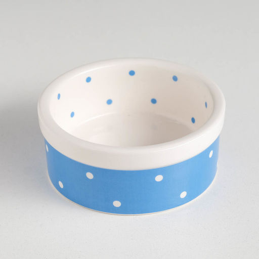 Миска керамическая "Prince" 100 мл малая 8,5 х 3,5 см, голубая