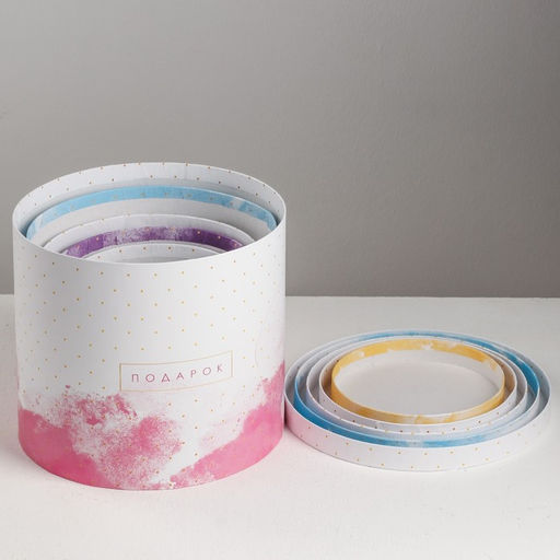 Набор коробок 5 в 1, упаковка подарочная, «Воздух», 13 х 14‒19.5 х 22 см